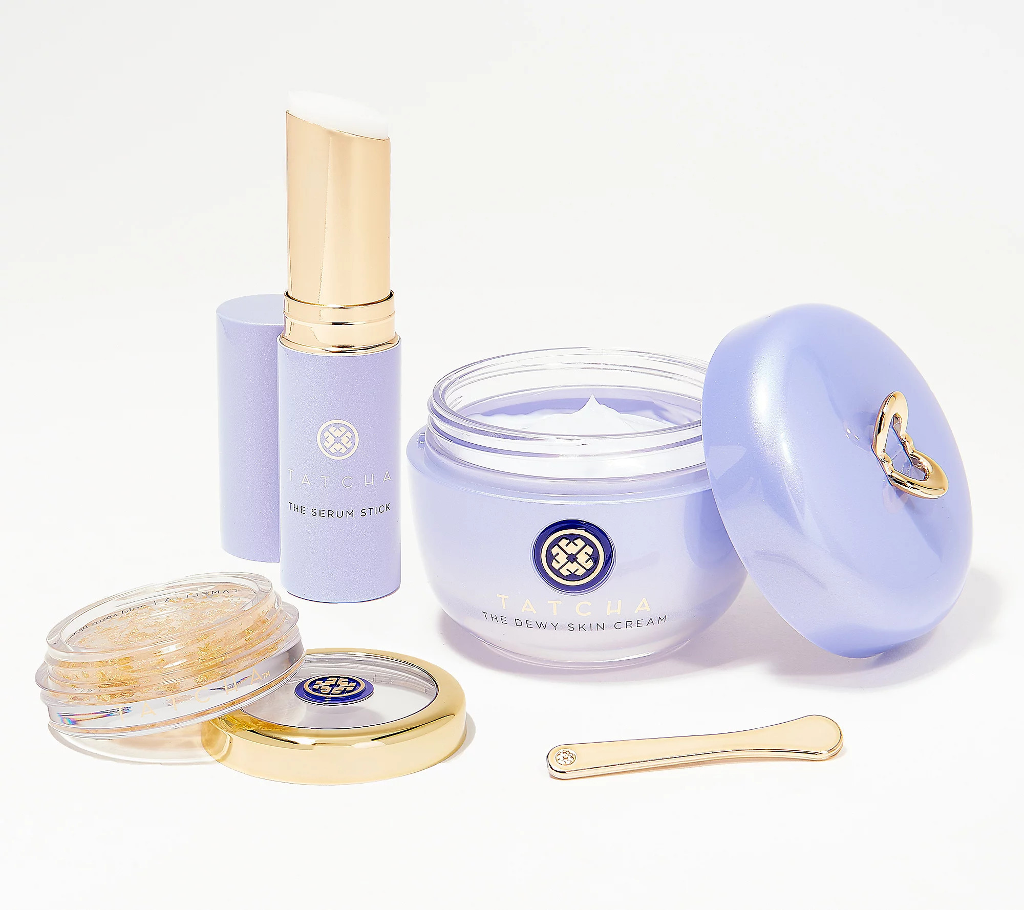 TATCHA Dewy Skin Cream, Serum Stick & Lip Balm 3-Piece Kit | QVC