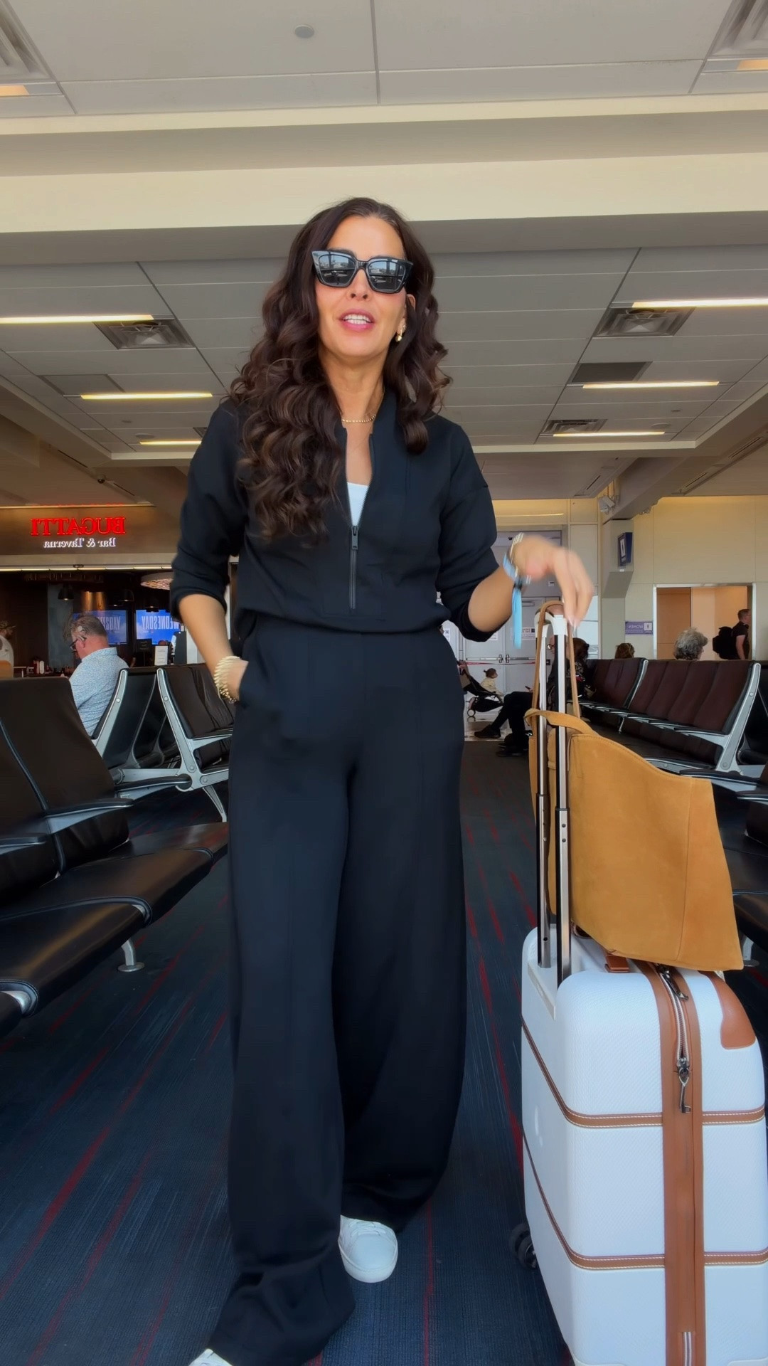 Wearing a size XS in suit. Sneakers tts. Lip color in pitaya  01

#LTKNYFW #LTKSeasonal #LTKTravel