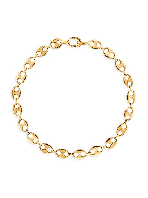 Small 14K-Gold-Plated Mariner Link Necklace | Saks Fifth Avenue
