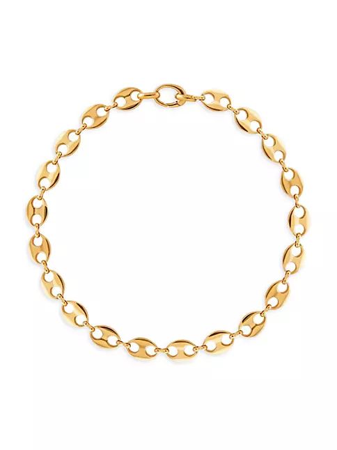 Small 14K-Gold-Plated Mariner Link Necklace | Saks Fifth Avenue