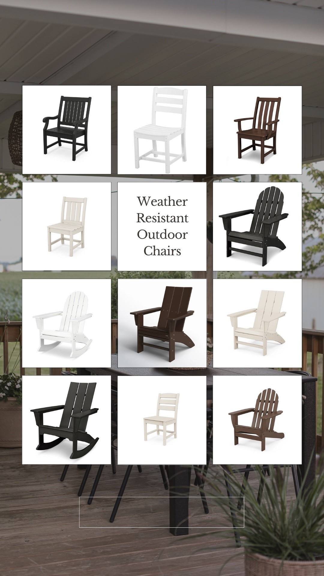 Outdoor dining and lounge chairs that are weather + UV-resistant, durable, American made with sustainable materials, and backed by a 20 year warranty! 

#LTKHome #LTKSeasonal