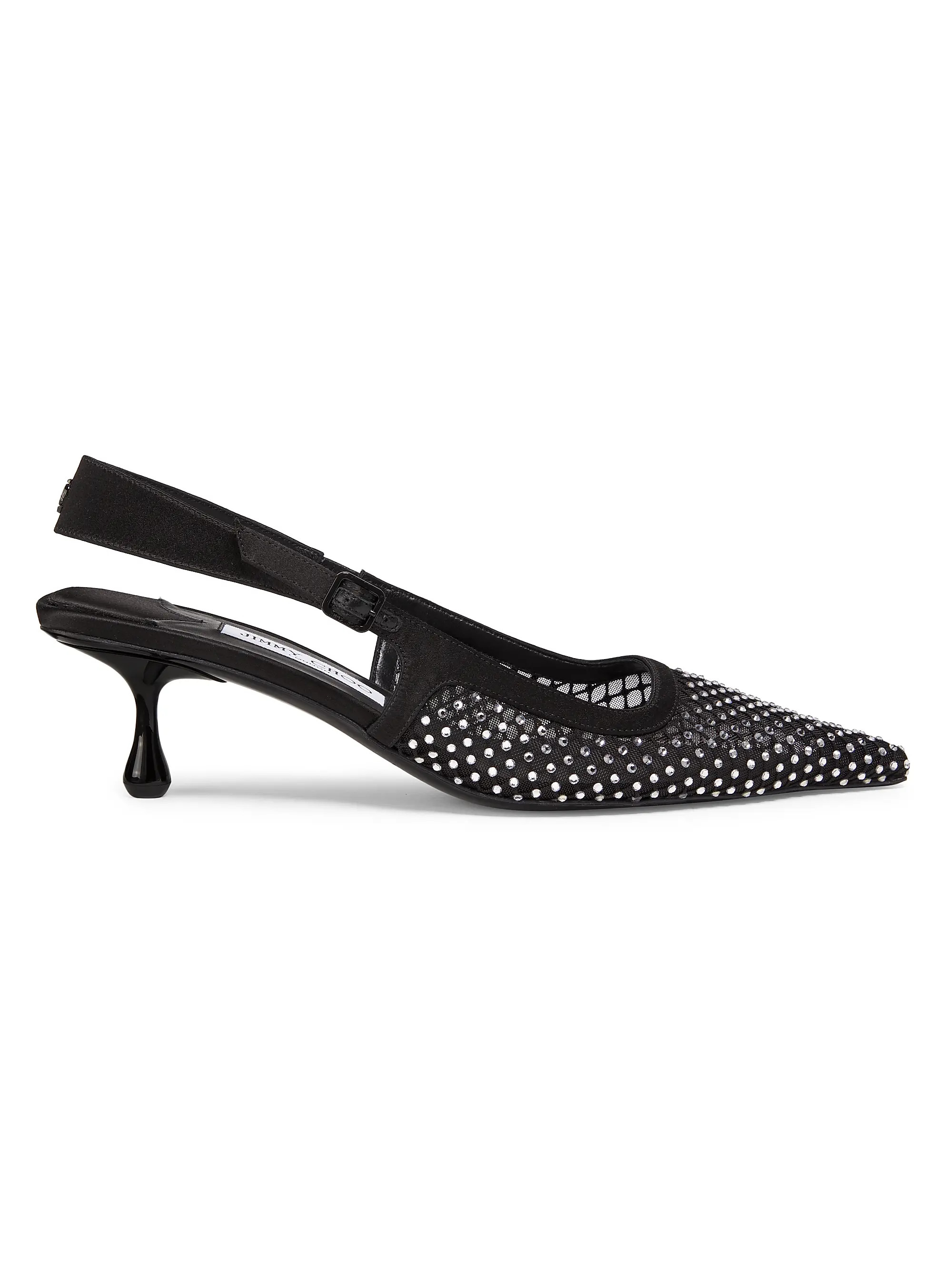 Amel 50MM Crystal-Embellished Mesh Pumps | Saks Fifth Avenue