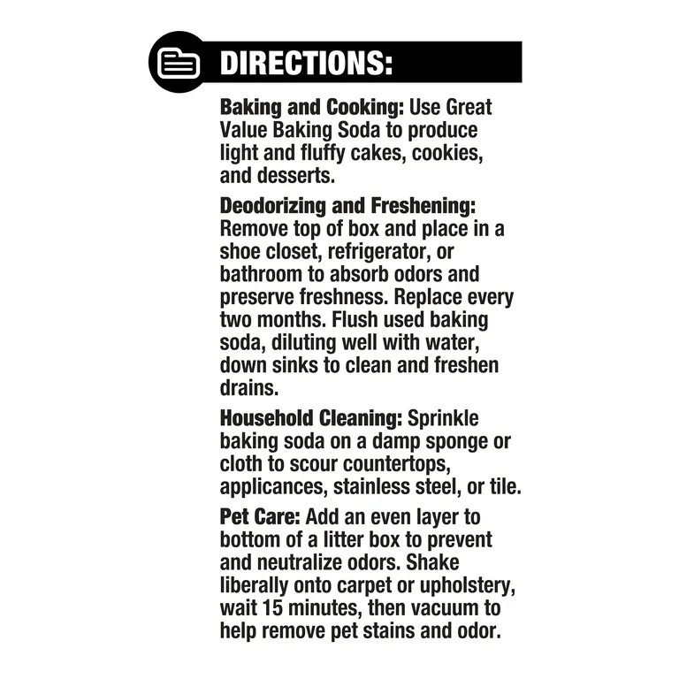 Great Value Baking Soda, 1 Lb | Walmart (US)