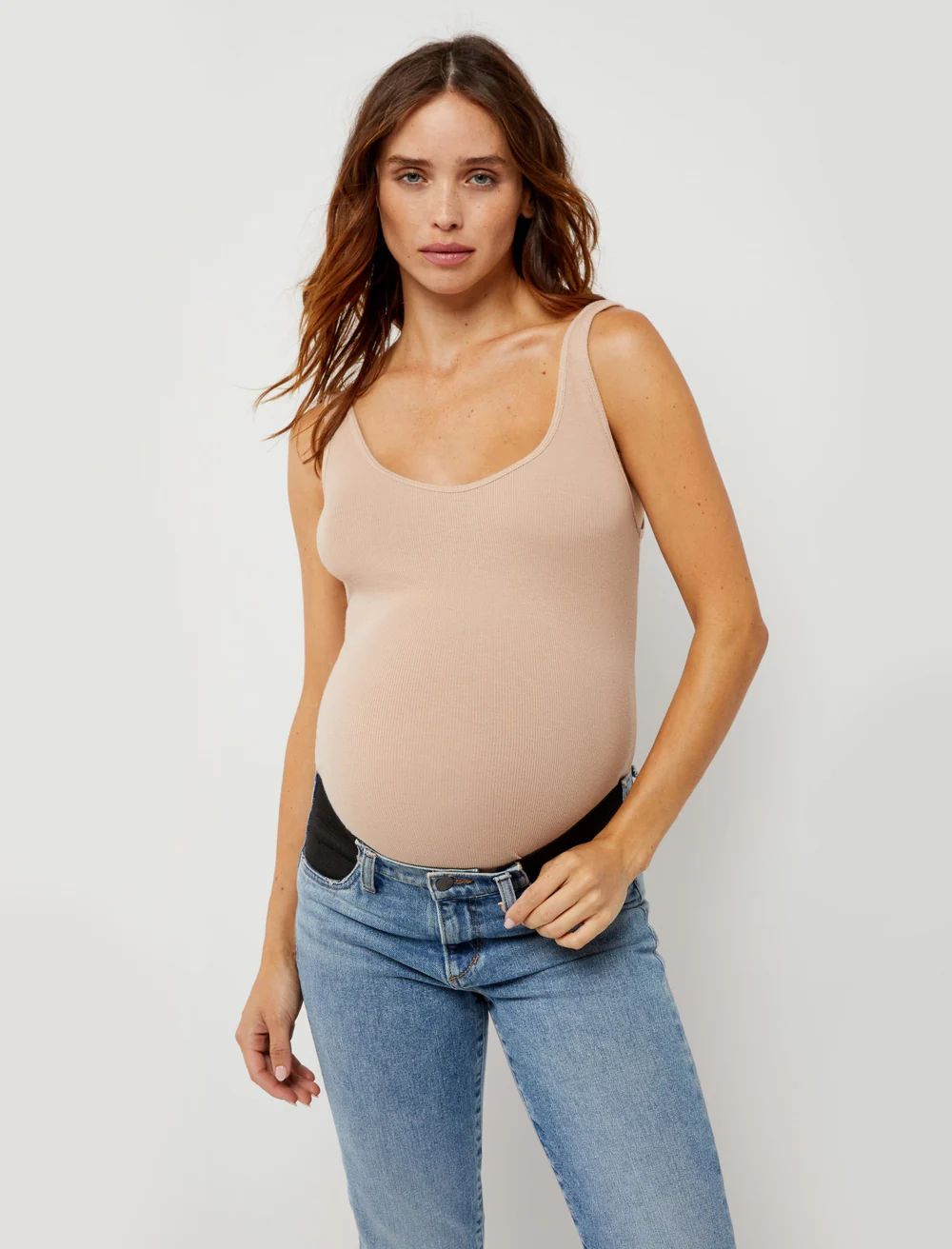 Luxe Rib Knit Maternity Tank Top | Motherhood Maternity