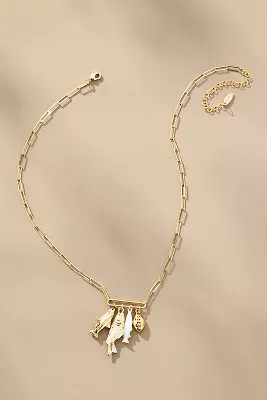 Fish Bar Charm Paperclip Necklace | Anthropologie (US)