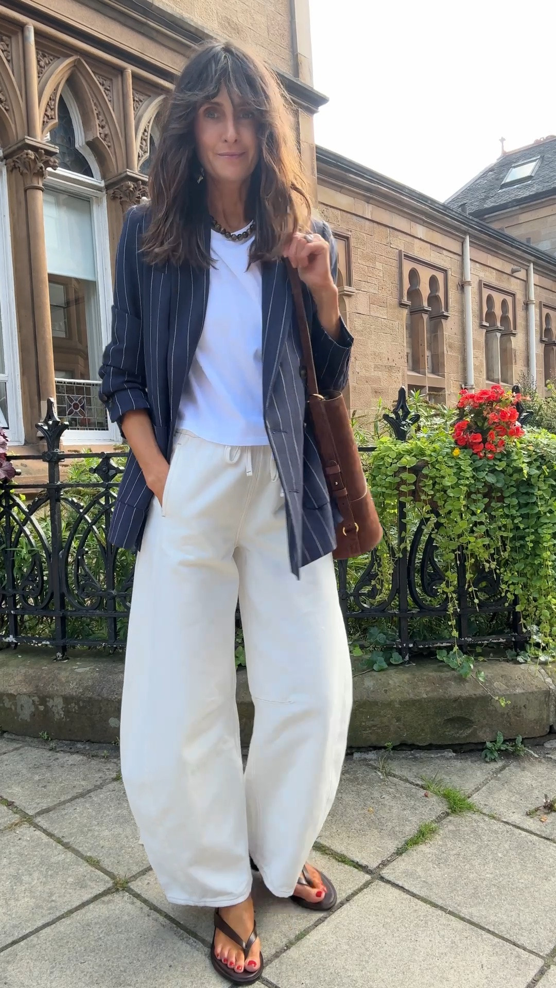 Wearing an 8/36in the blazer 
8/36 in the t shirt 
Uk 8 32 leg length in the jeans

#LTKFashionMonth #LTKautumn #LTKeurope