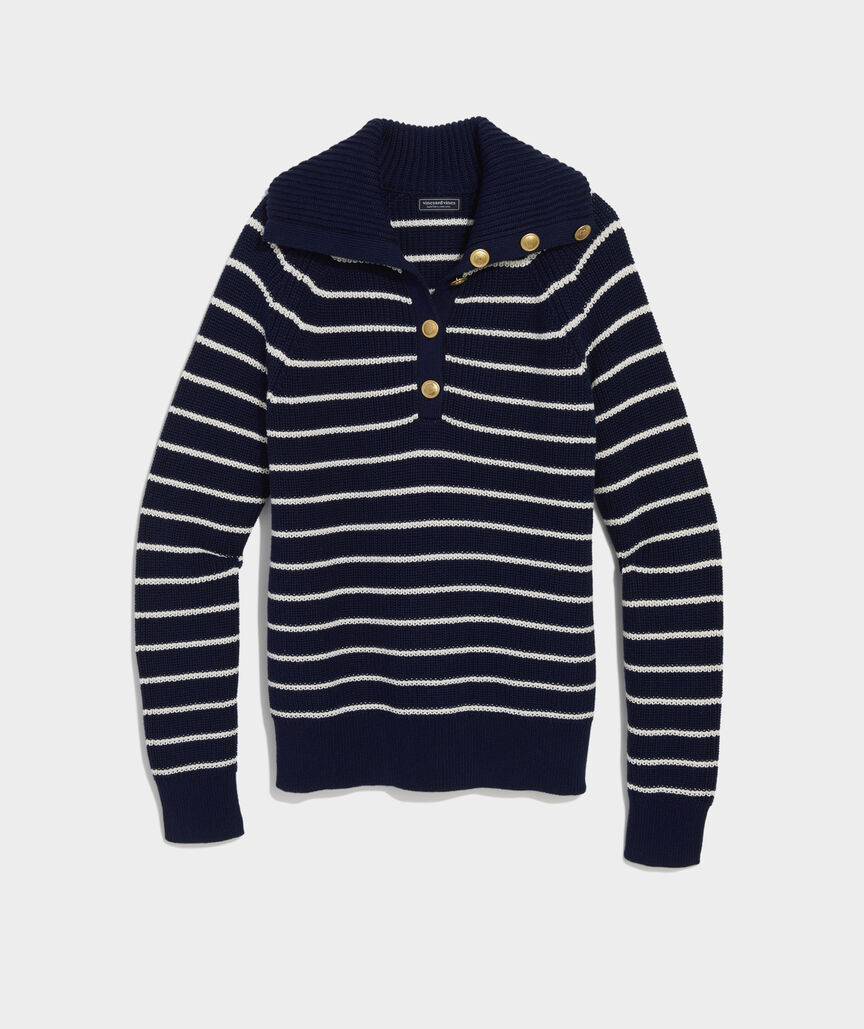 Ribbed Button-Collar Sweater | vineyard vines
