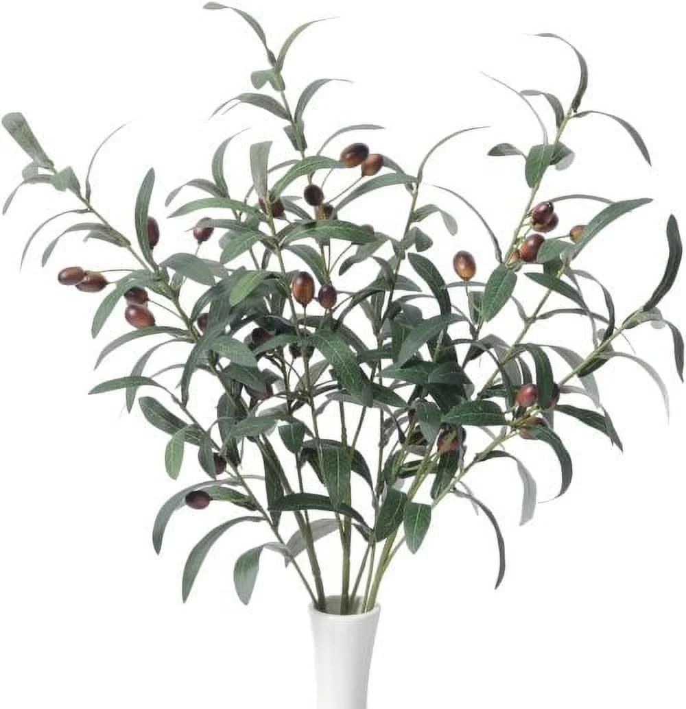 Leaveforme Artificial Olive Branch Plants Faux Olive Branches Stems Fake Olive Tree Branches Plas... | Walmart (US)