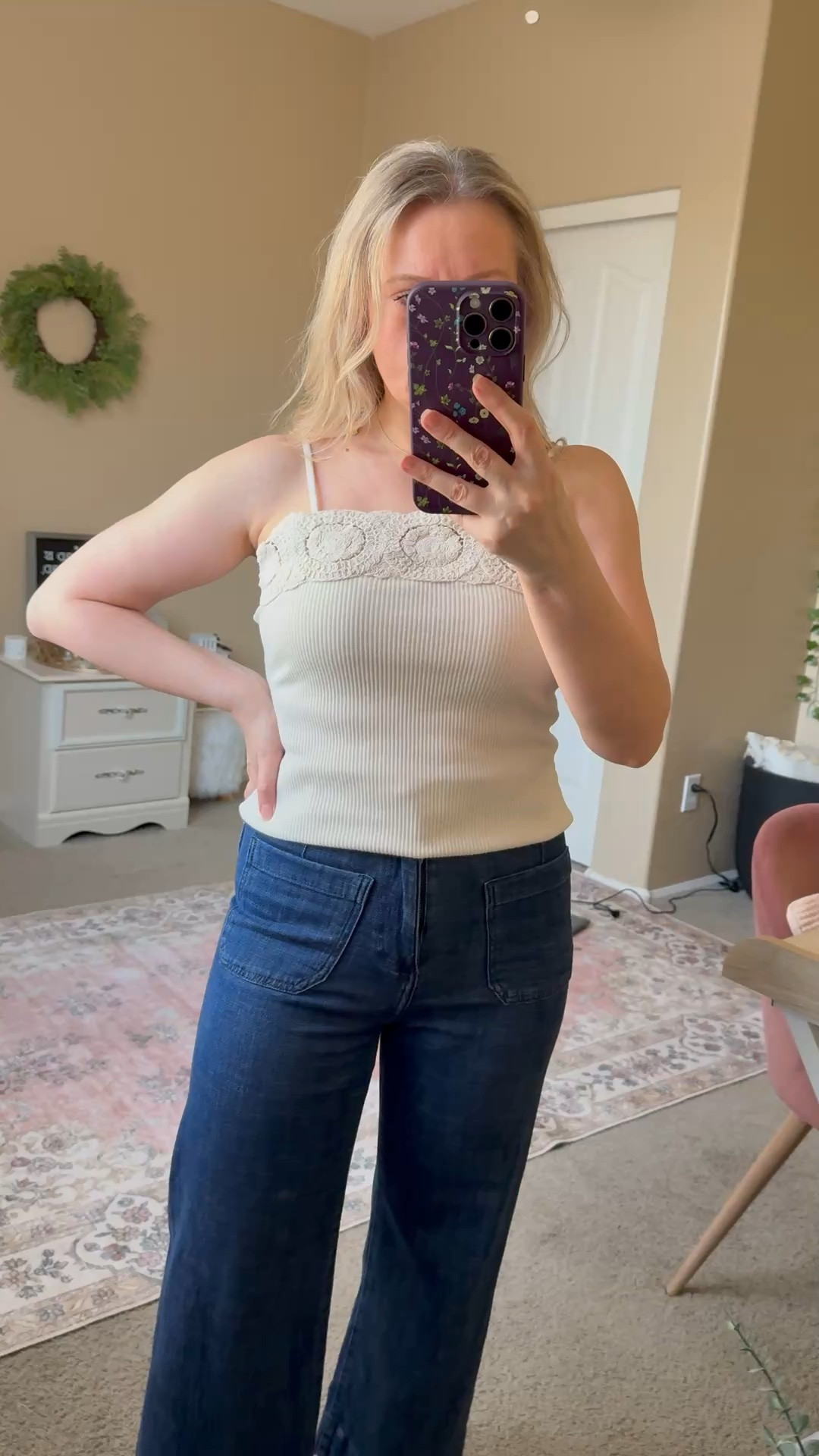 Cute cami top from Target. I love the crochet detail. It will look great for fall paired with cardigan or blazer.

#LTKSeasonal #LTKOver40 #LTKPetite