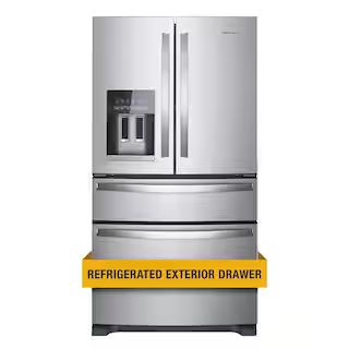 Whirlpool 24.5 cu. ft. French Door Refrigerator in Fingerprint Resistant Stainless Steel WRX735SD... | The Home Depot