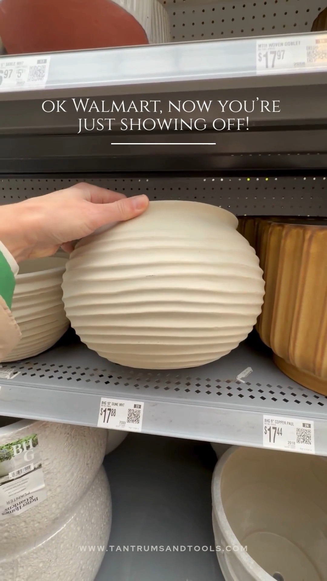 Walmart's current line up of indoor planters is pretty great! So many gorgeous scalloped details, pretty curves, and texture. And the price point is unbeatable - all under $20! walmart finds || walmart home || walmart home decor || walmart home decor finds  

 

#LTKHome