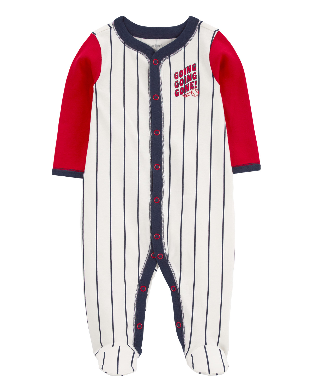 Baby Baseball Snap-Up Cotton Sleep & Play Pajamas | Carter's Inc