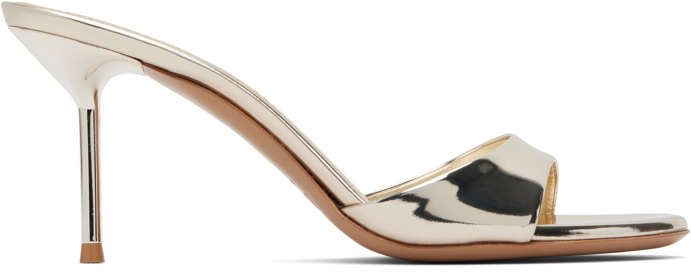 Paris Texas Gold Lidia Mules | SSENSE