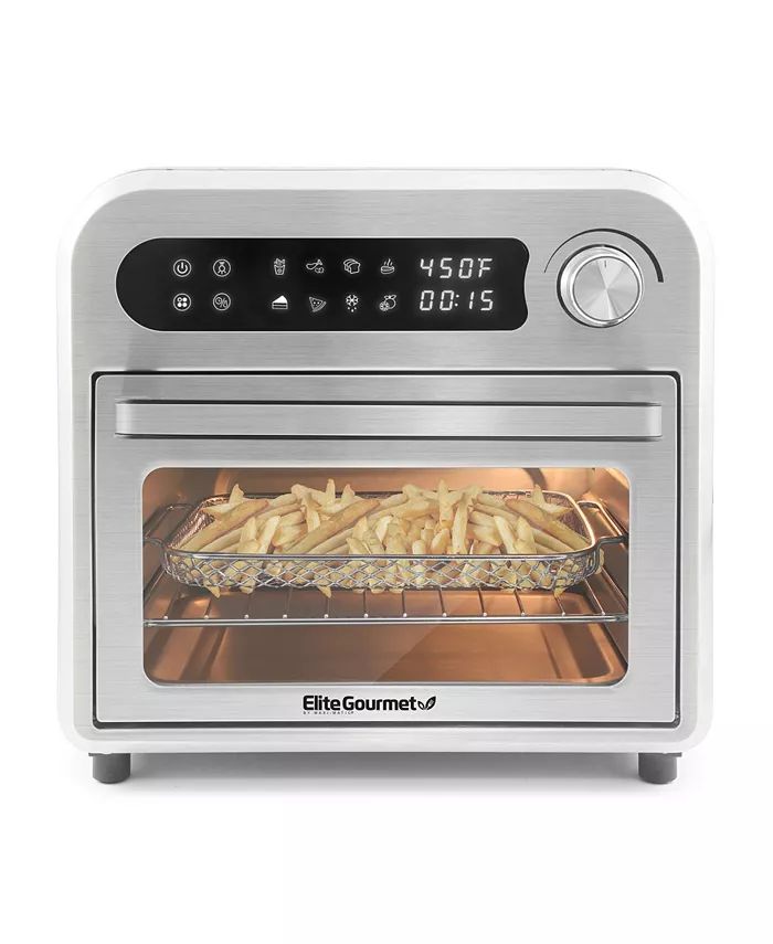 Elite Gourmet 10.5Qt Air Fryer Convection Oven with Programmable Timer & Temperature and 8 Menu F... | Macys (US)