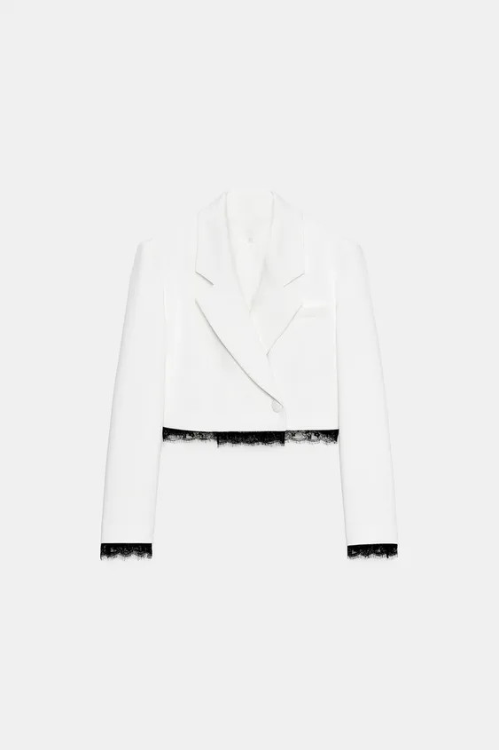 KURZE SPITZEN-BLAZER | Zara US