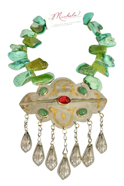 Made In The Deep South 1960s Pendant 1960s Agate Necklace | The Willow Tree