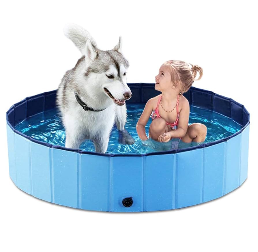 Jasonwell Foldable Dog Pet Bath Pool Collapsible Dog Pet Pool Bathing Tub Kiddie Pool Doggie Wadi... | Amazon (US)