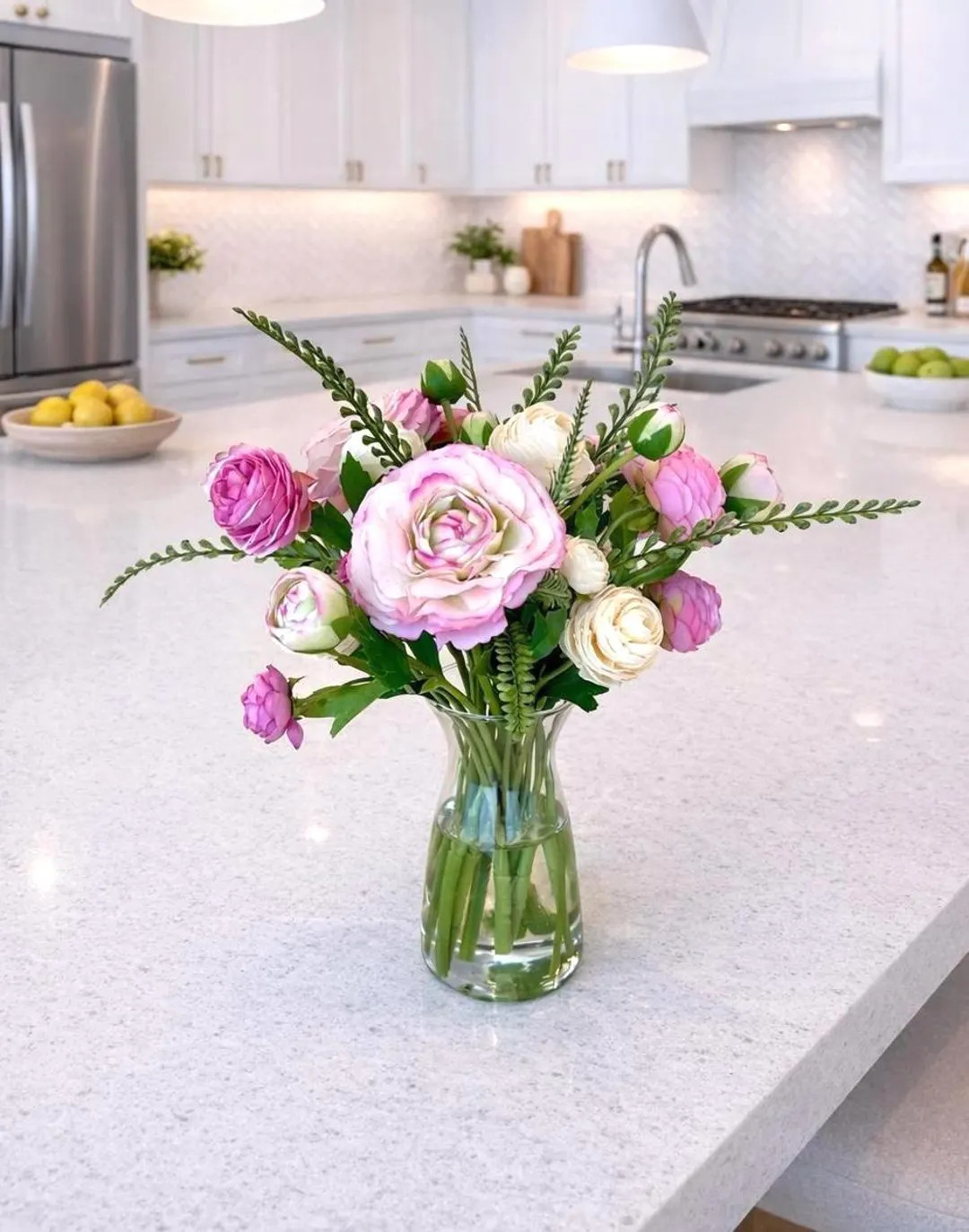 Real Touch Ranunculus Floral Arrangement: Pink Centerpiece, Faux Water - Etsy | Etsy (Global)