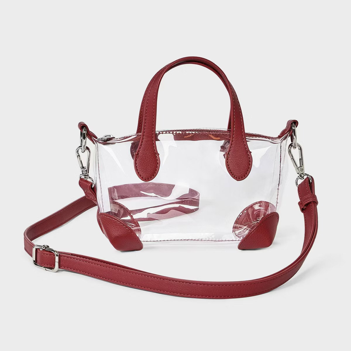 Game Day Clear Pouchette Crossbody Bag - Wild Fable™ Dark Red | Target