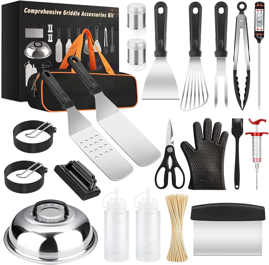 Griddle Accessories Kit, 121 Pcs Griddle Grill Tools Set for Blackstone and Camp Chef, Profession... | Amazon (US)