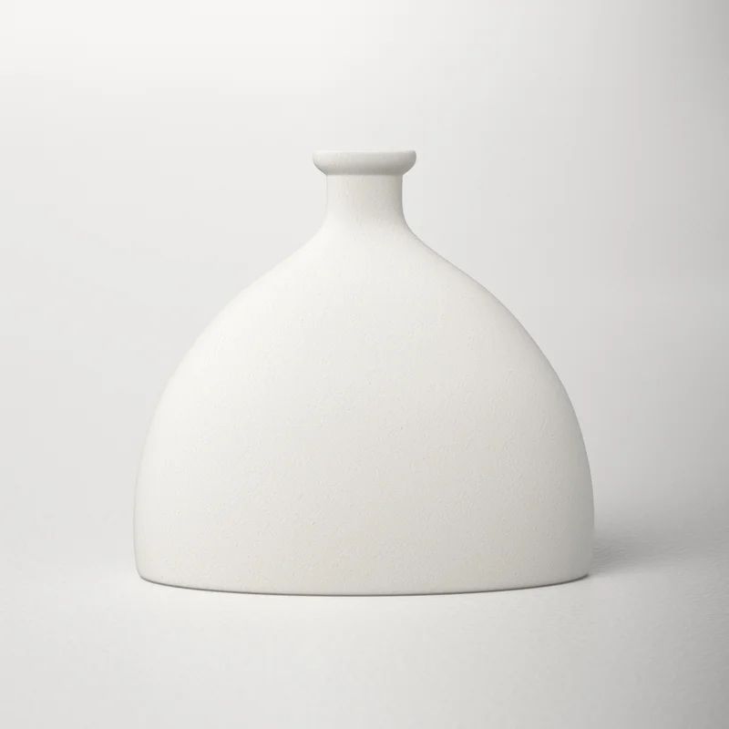 Bobbie Off-White 6.6'' Indoor / Outdoor Ceramic Table Vase | Wayfair North America