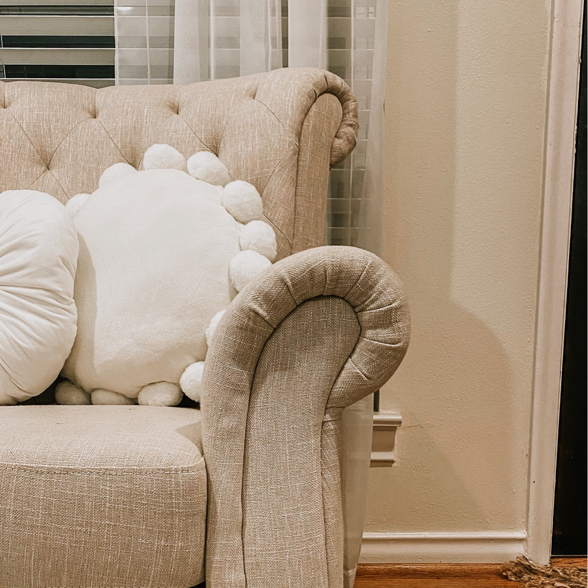 Neutral home aesthetic | beige chair | white pillows

#LTKhome #LTKsalealert