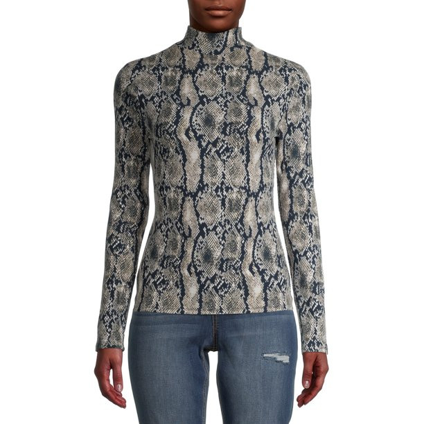 No Boundaries Juniors' Long Sleeve Mock Neck Top, 2-Pack | Walmart (US)