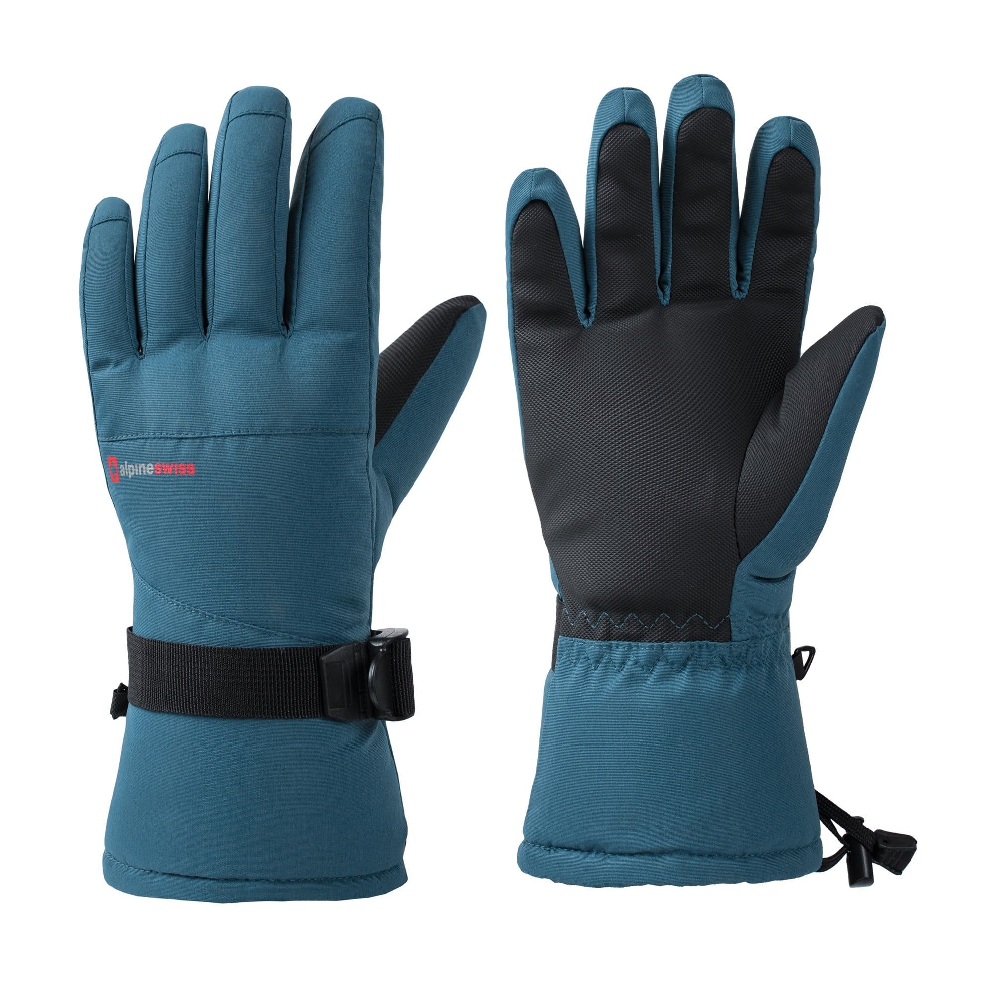 Alpine Swiss Mens Waterproof Ski Gloves Snowboarding 3M Thinsulate Winter Gloves - Walmart.com | Walmart (US)