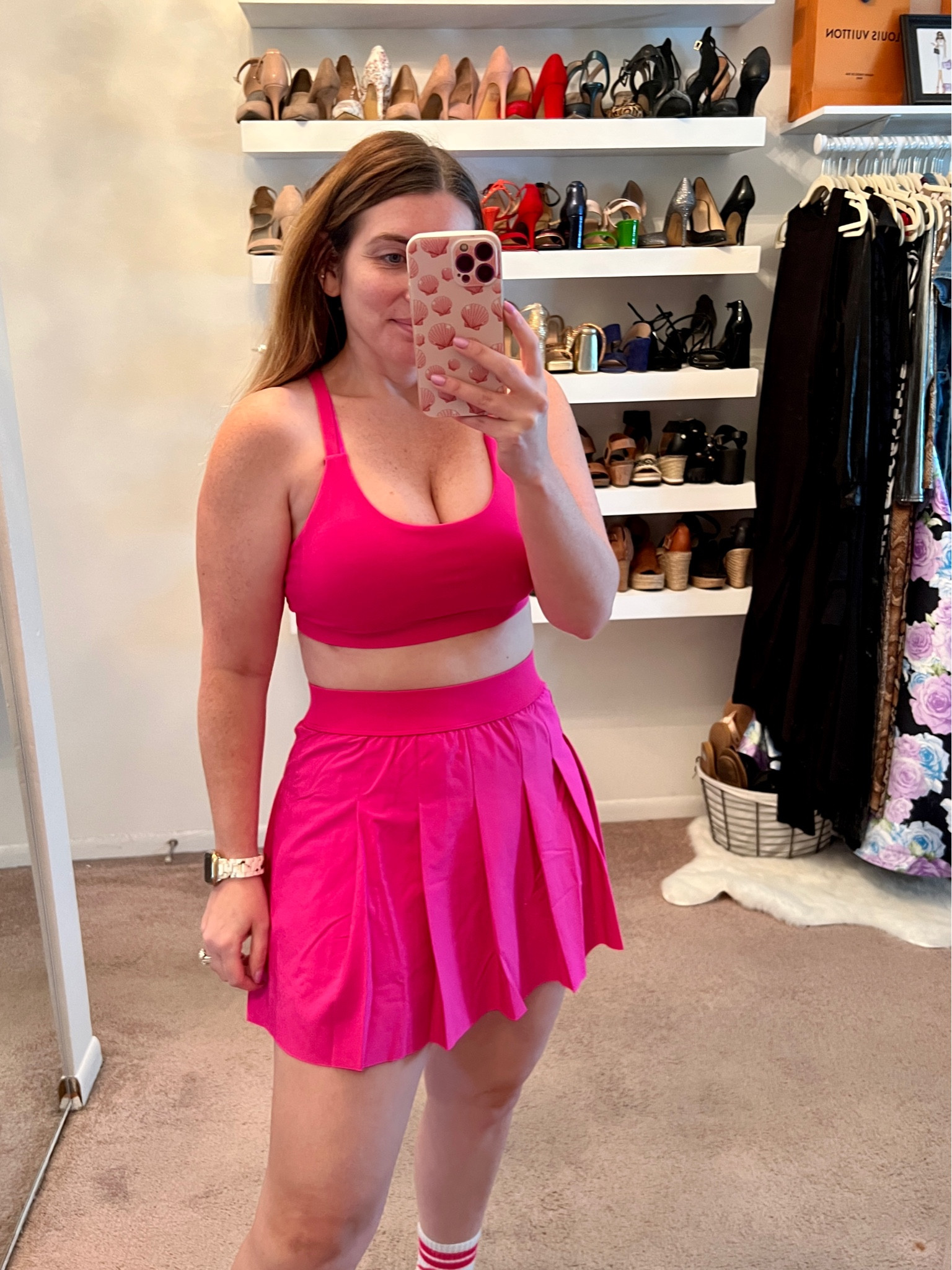 New Fabletics outfit, strappy sports bra, tennis skort, Barbie, workout clothes

#LTKFind #LTKFitness #LTKstyletip