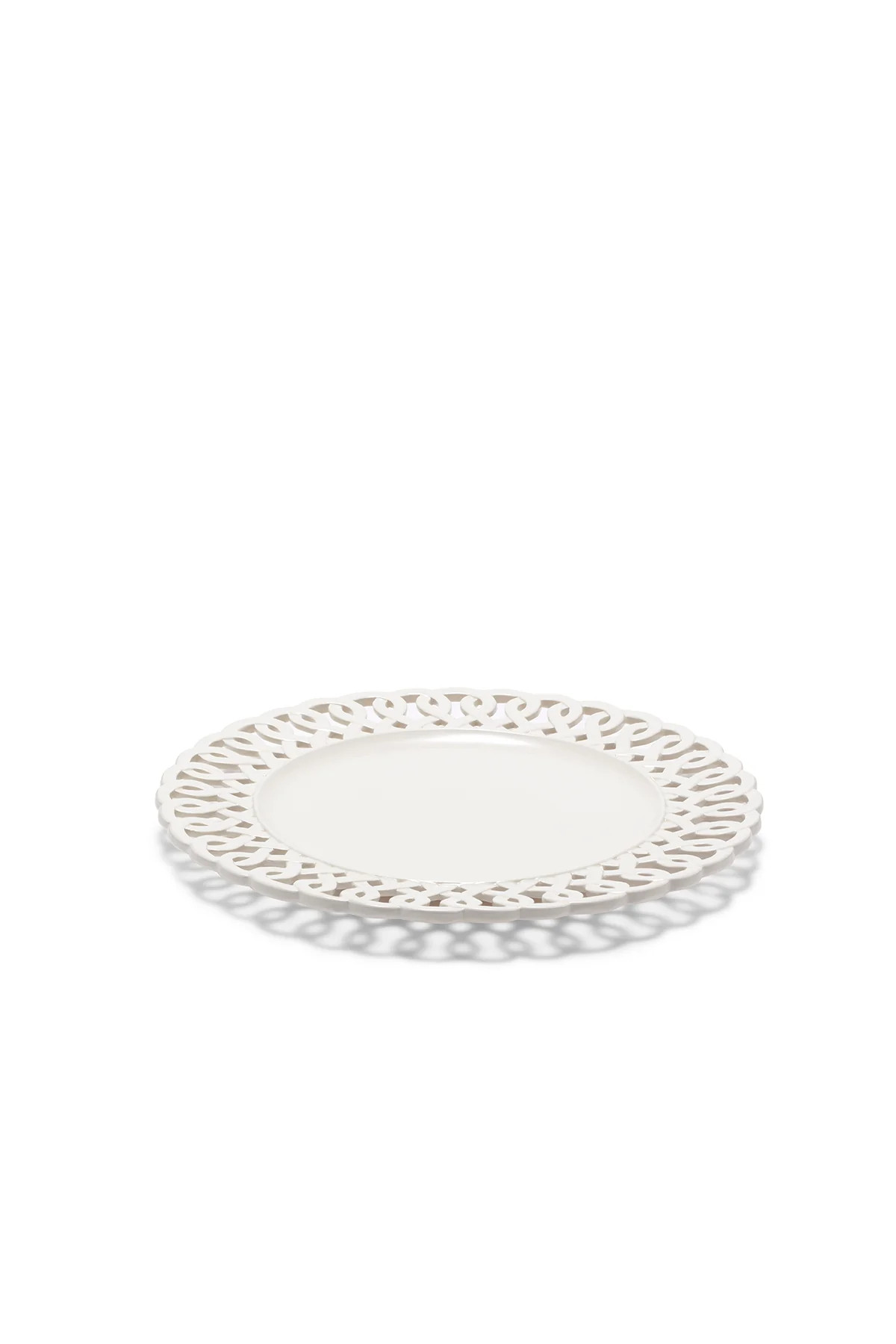 Paulette Dinner Plate White | Over The Moon