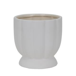 8" White Ceramic Planter by Ashland® | Michaels Stores
