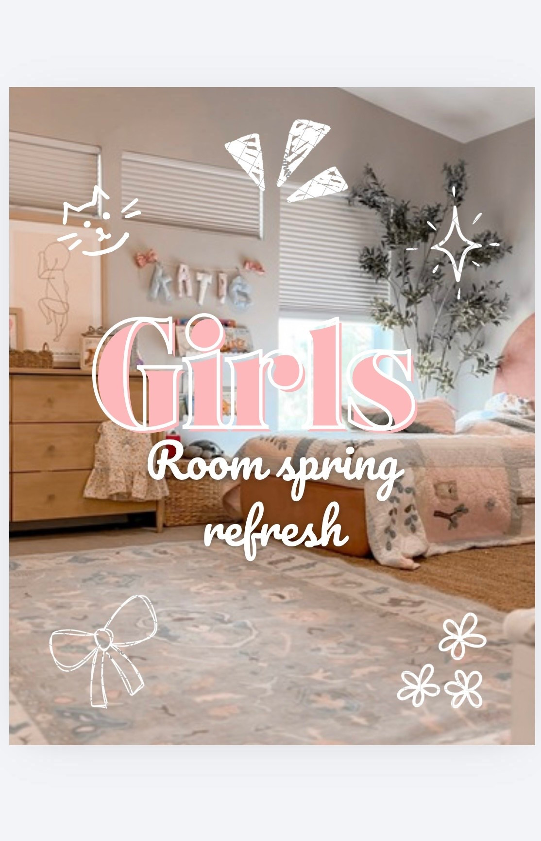 Girls room refresh for spring 

#LTKdayinmylife #LTKmomlife #LTKKids