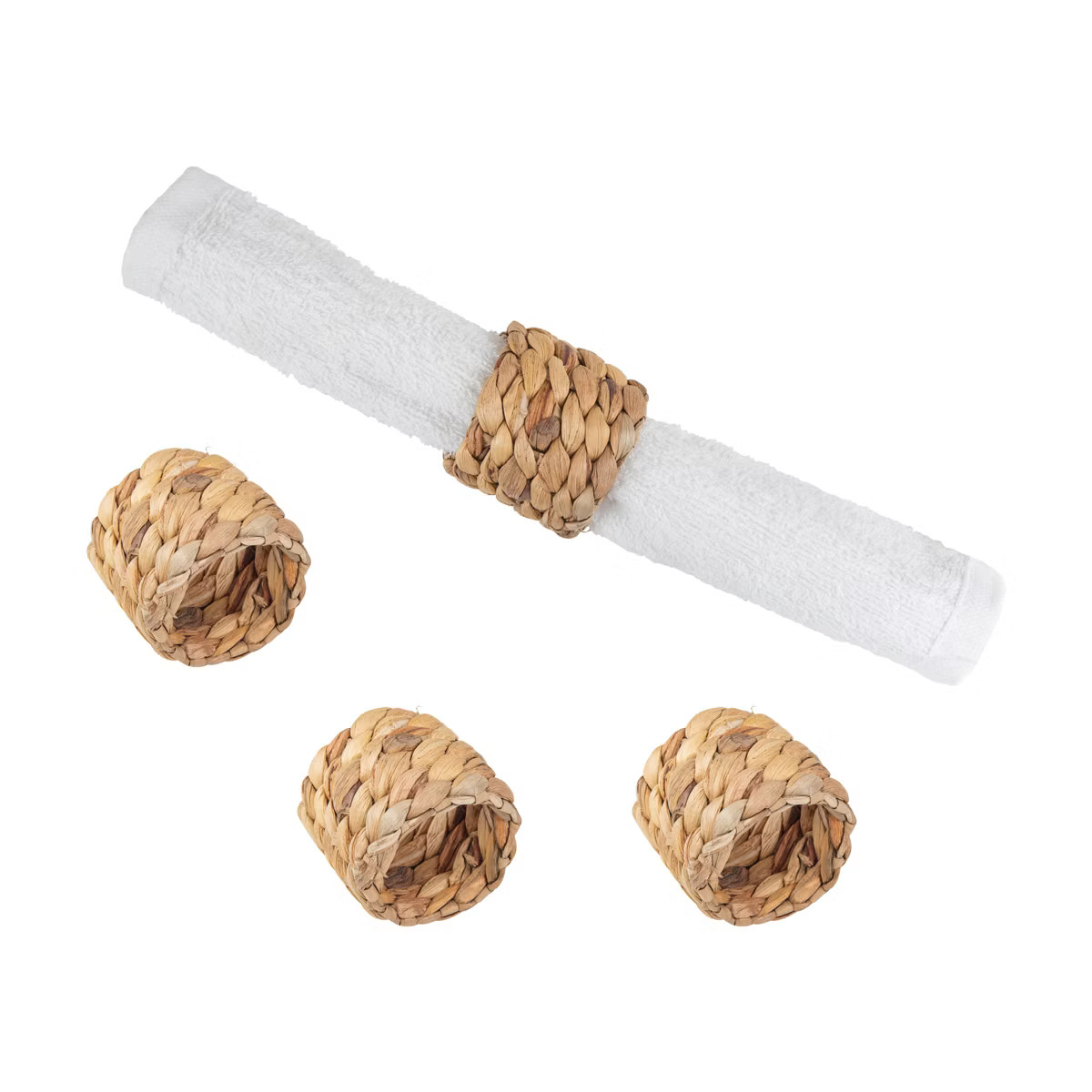 C&F Home Woven Hyacinth Napkin Ring Set of 4 | Target