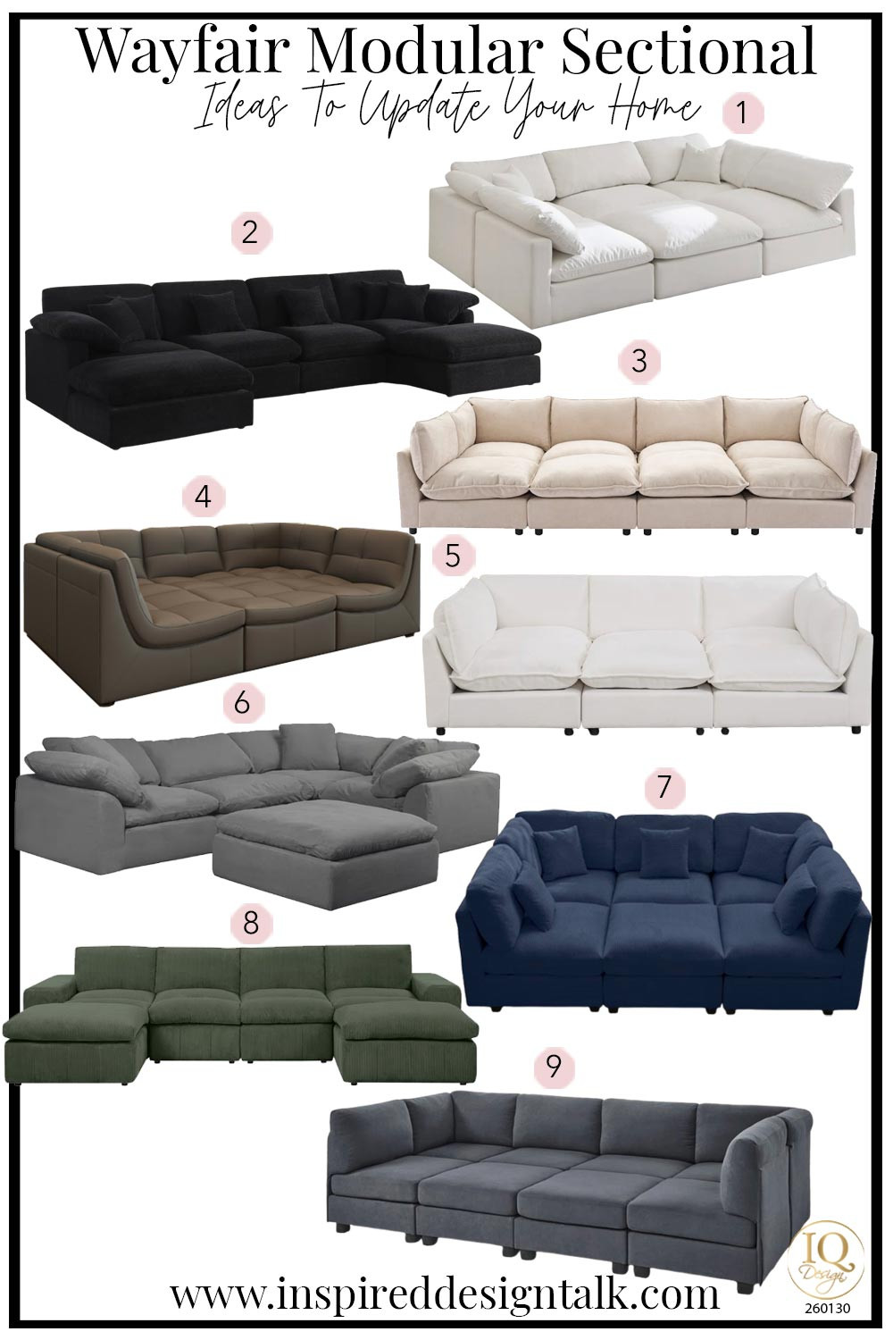 Wayfair modular sectional ideas for your living room, basement, family room, or kids' room. Choose from velvet sectionals, chenille sofa, corduroy couch, and faux velvet pit sectional. 

 

#LTKmomlife #LTKOver40 #LTKHome