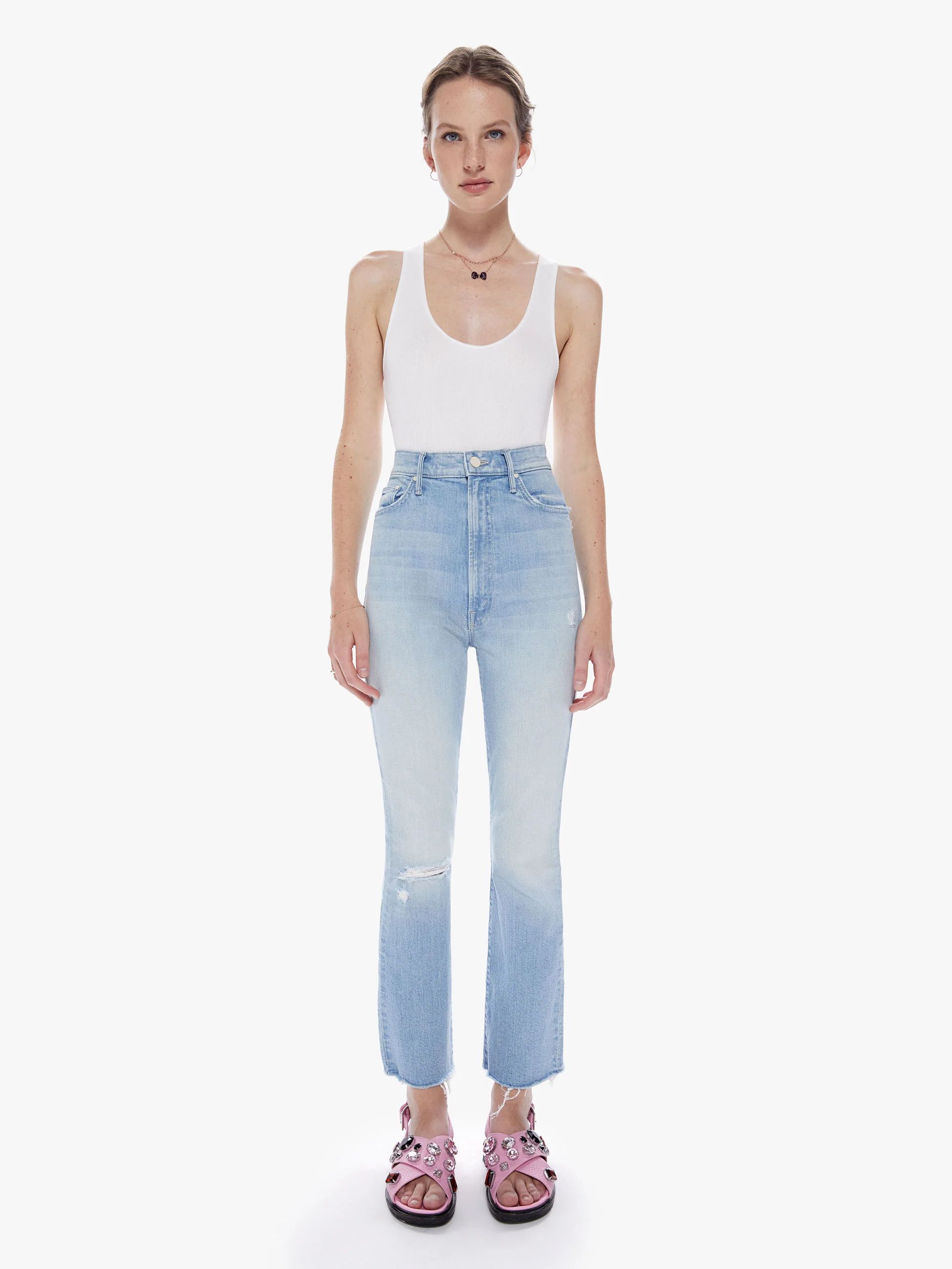 The Tippy Top Insider Ankle Fray | Mother Denim