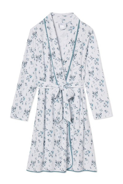 Pima Robe in Fleur | LAKE Pajamas