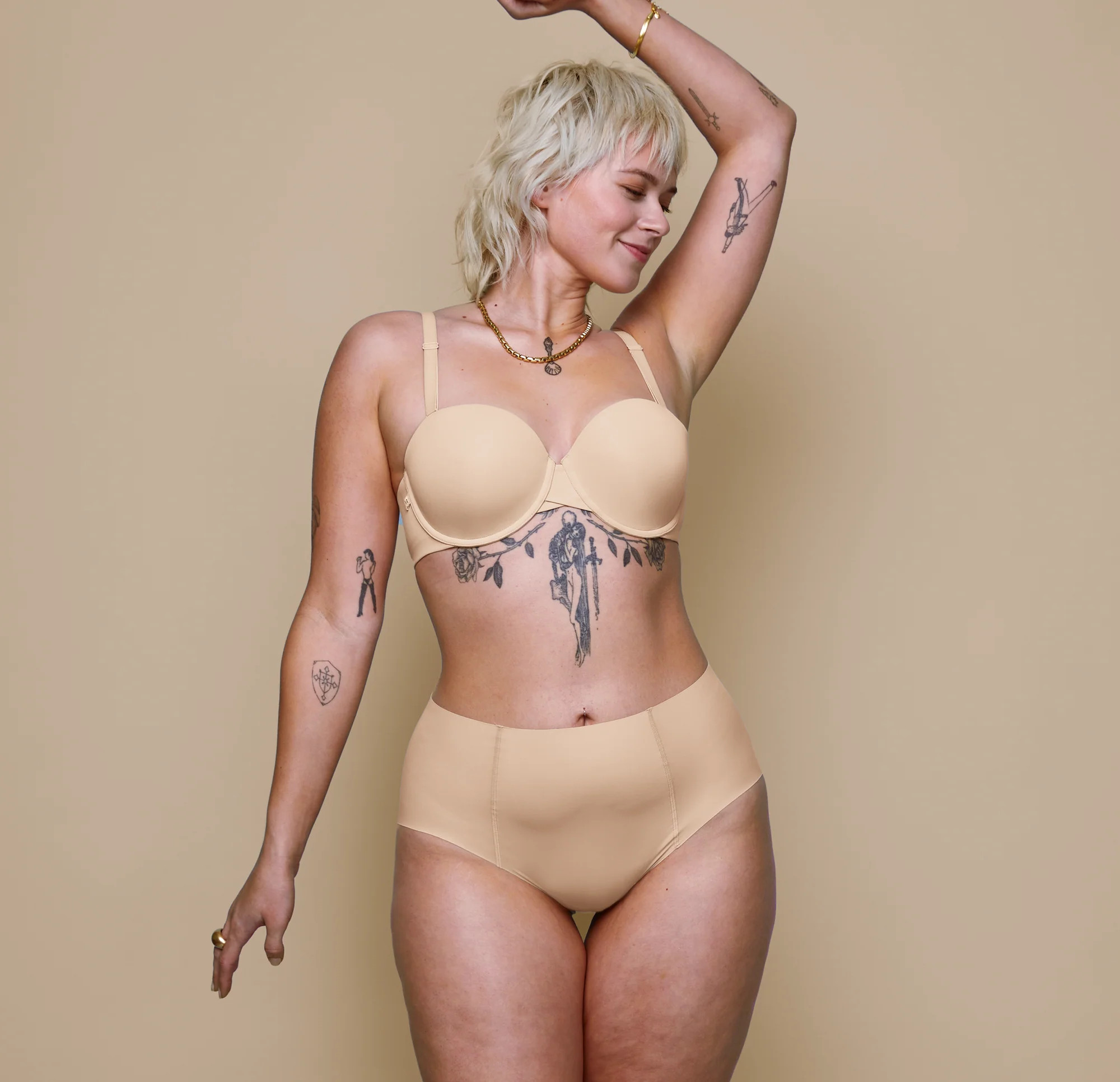 Base Strapless Bra - Brown | Harper Wilde