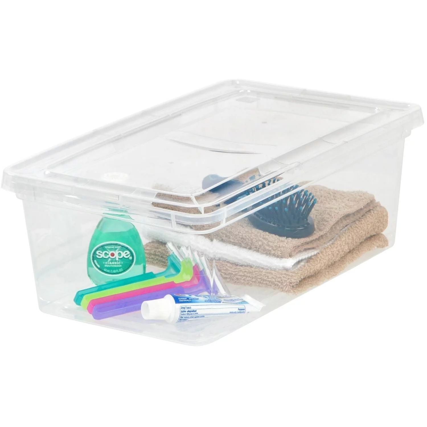 IRIS USA 6 QT Plastic Storage Box, Clear, 1 Pack - Walmart.com | Walmart (US)
