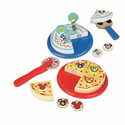 Melissa & Doug Mickey Mouse Pizza & Cake Wooden Toy Set | HSN