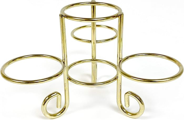 National Artcraft 4 Ring Egg Display Stand-Gold Finish | Amazon (US)
