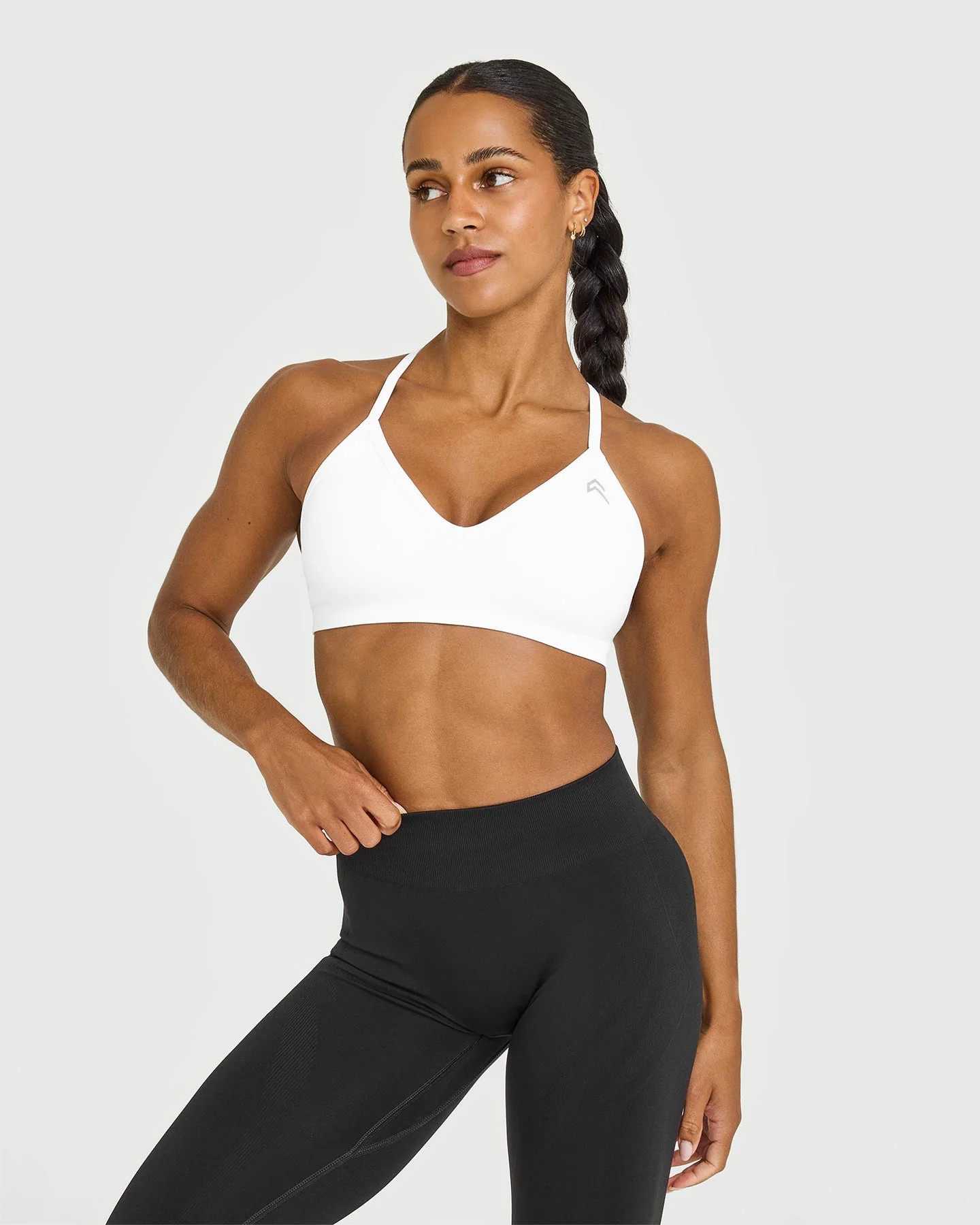 EnhanceLift\u2122 Seamless Strappy Sports Bra | White | Oner Active (UK / US)
