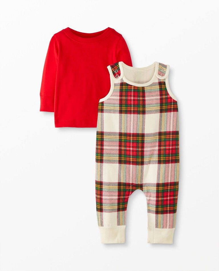 Baby Overall & Tee Set In Cotton Jersey | Hanna Andersson