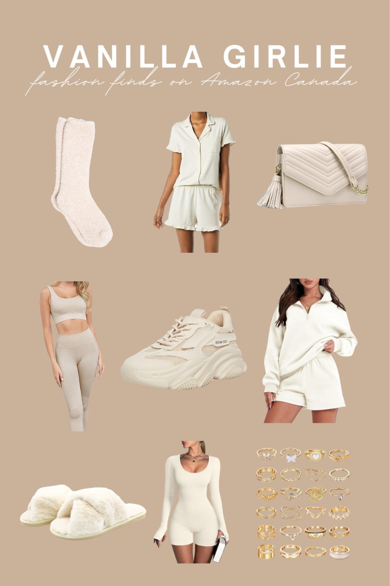 Fashion finds from Amazon Canada for the Vanilla girlie aesthetic 🤎

#LTKstyletip