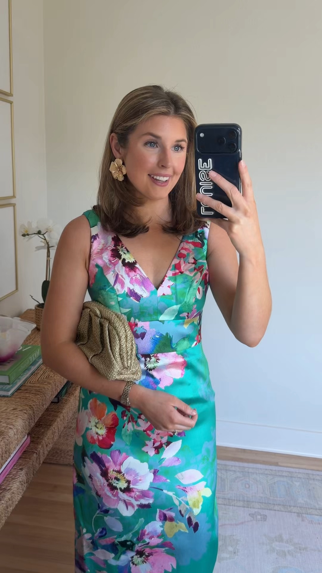 Floral black tie outfit! Wearing a 2