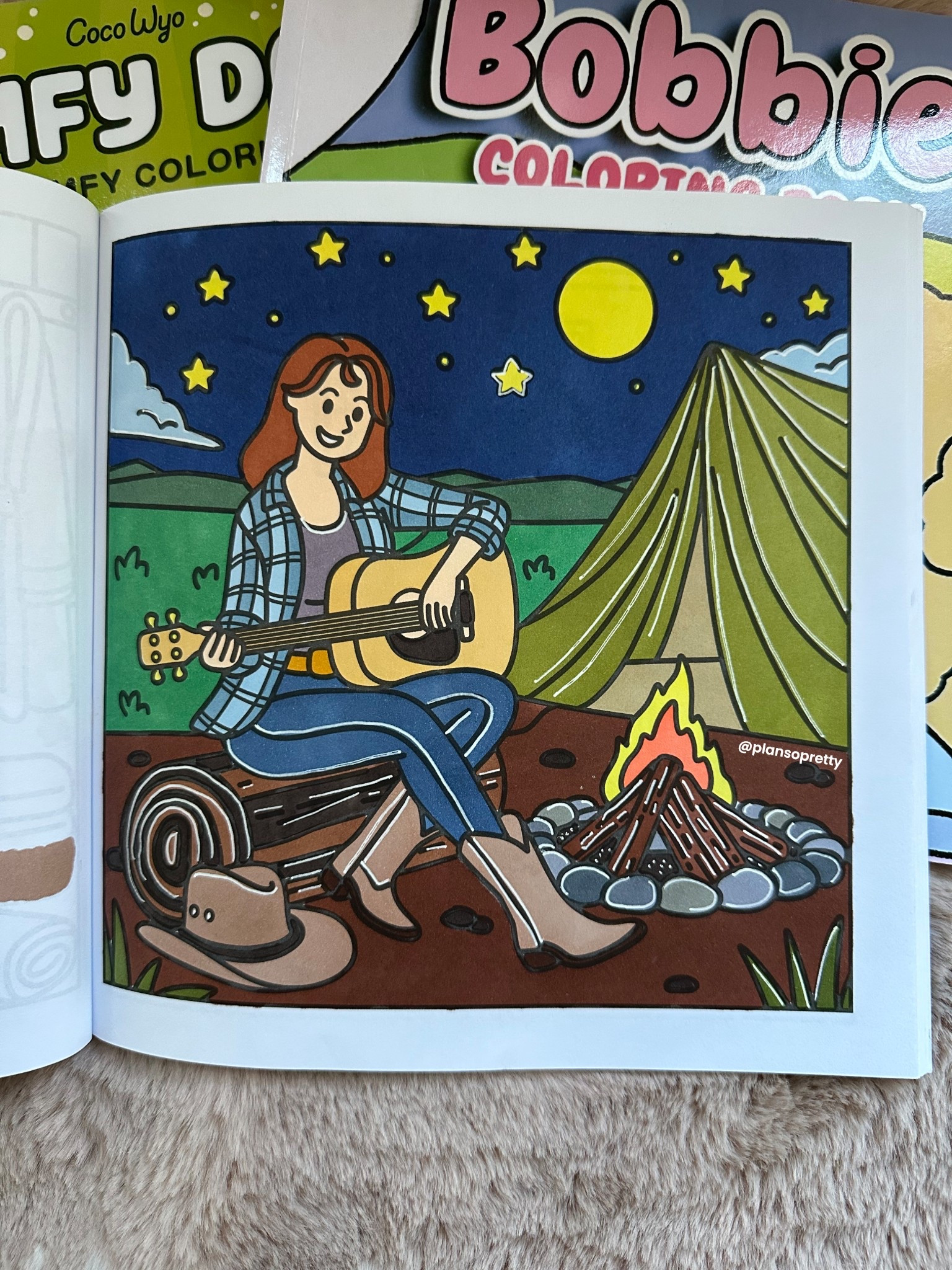 A cozy night by the campfire 🔥 🏕️ from Girl Days books linked in bio and stories! #camping #adultcoloringbook #campfire #girlmoments #girldays #adultcoloring #relaxcolor #firepit #campinglife #colorwithme #relaxinghobby #outdoorsy #coloringideas #coloringinspiration #relaxingcoloring #cutecoloringbook 

#LTKSeasonal #LTKKids #LTKFindsUnder50
