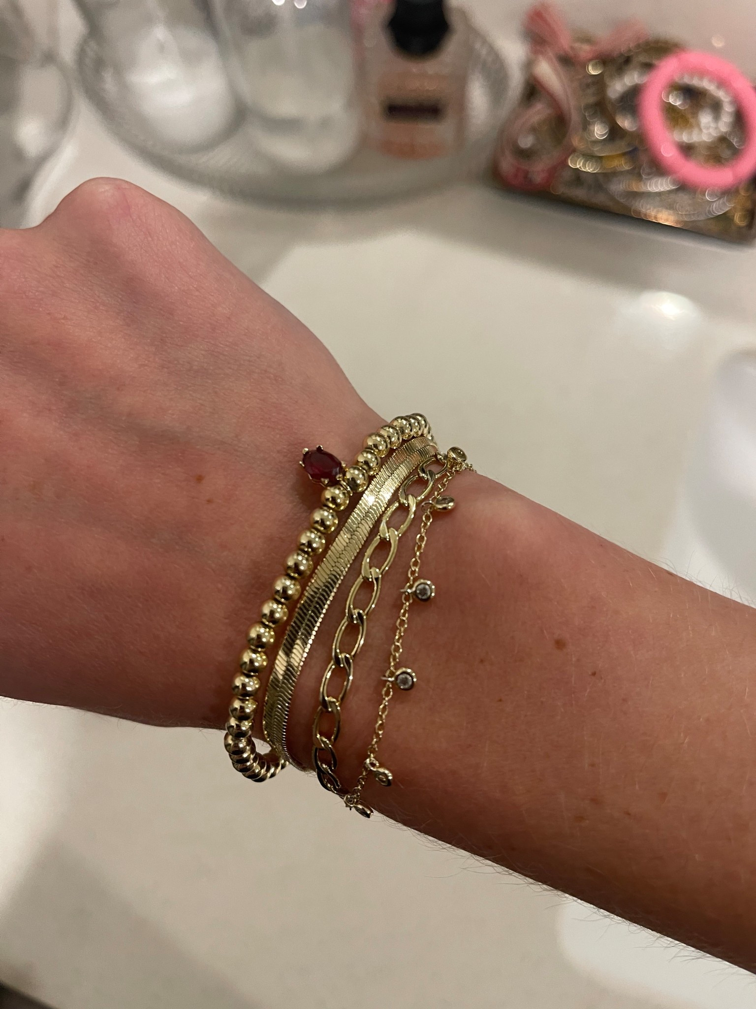 Gold Kendra Scott Bracelets

Gold beaded bracelet, gold dainty bracelet, gold bracelet stack, real gold bracelet, gold jewelry, gold stackable bracelet, simple gold bracelets, simple bracelet stack, dainty bracelet stack, Kendra Scott bracelet stack, Kendra Scott gold jewelry, Morgan Grace Howe

#LTKStyleTip #LTKFindsUnder100 #LTKWorkwear