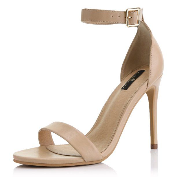 DailyShoes Strap Stiletto Heels High Heeled Sandal Buckle Ankle Open Toe Fashion Summer Thin Bott... | Walmart (US)