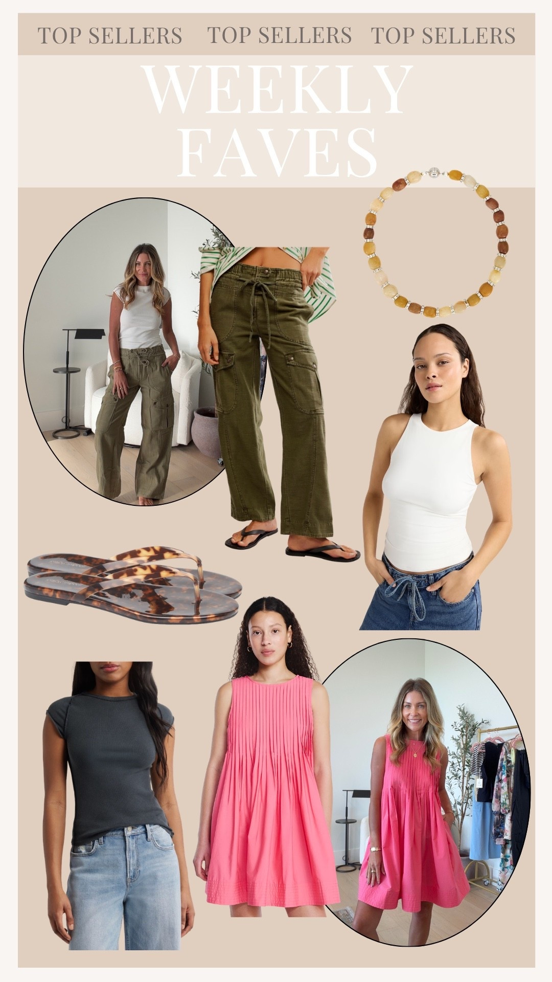 Last week’s best sellers!

Jelly sandals, free people ribbed tee, pink mini dress, beaded necklace

#LTKSaleAlert #LTKSeasonal #LTKootd