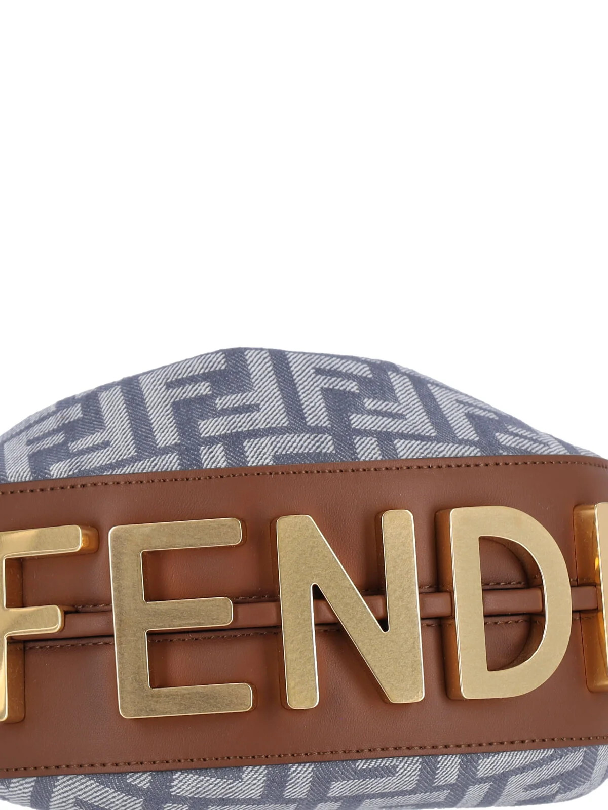 Fendi Fendigraphy FF Jacquard Mini Hobo Bag | Cettire Global