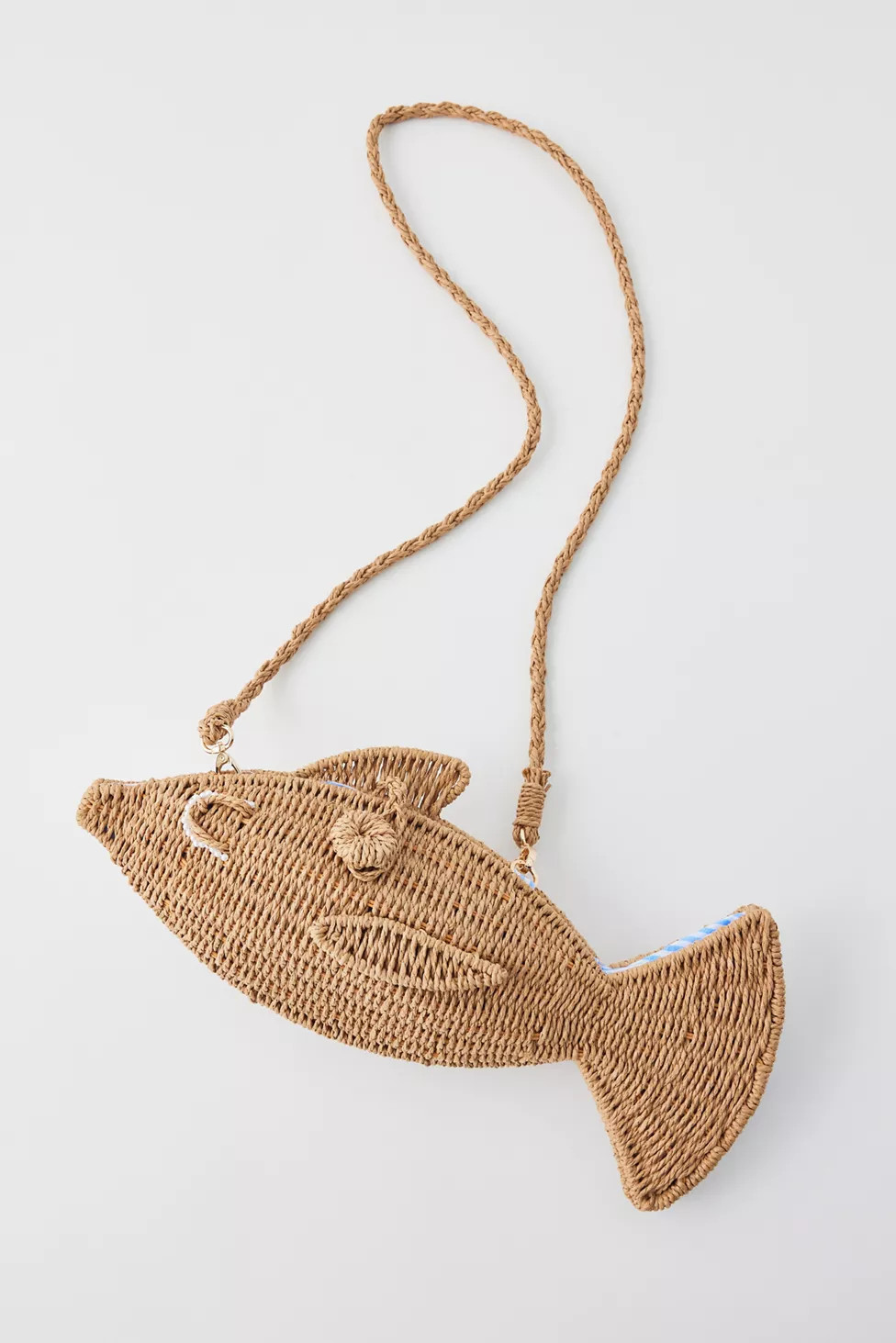 Kimchi Blue Fish Woven Straw Baguette Bag | Urban Outfitters (US and RoW)